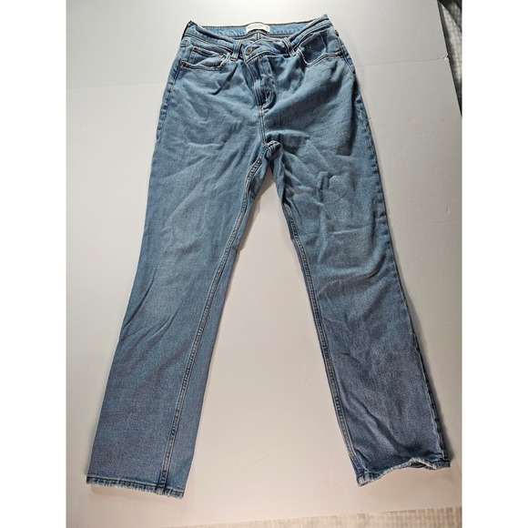 Abercrombie & Fitch Denim - Abercrombie 90s Ultra High Rise Jeans Women 29 Slim Straight Light Wash